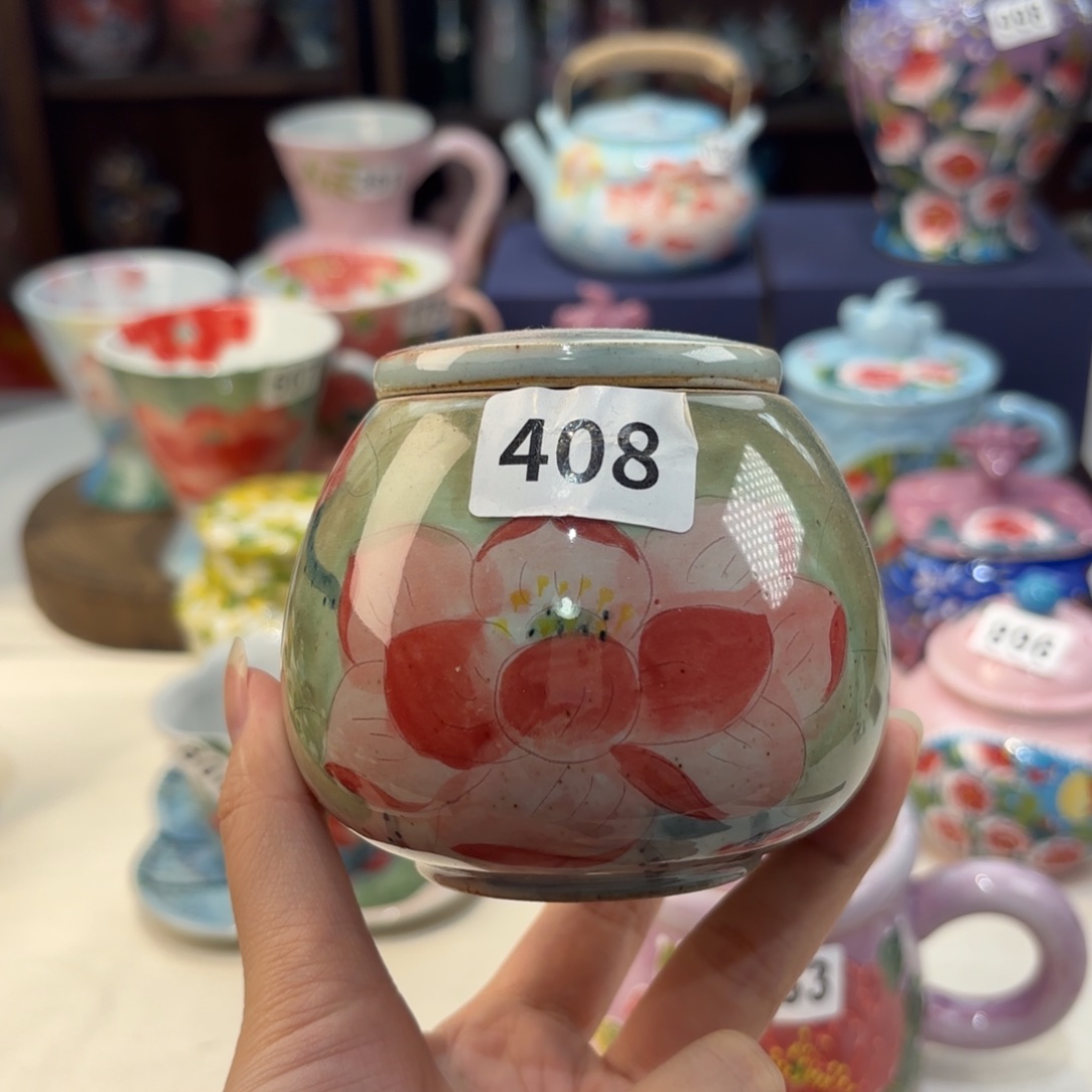 景德镇手绘高温釉下彩陶瓷茶具