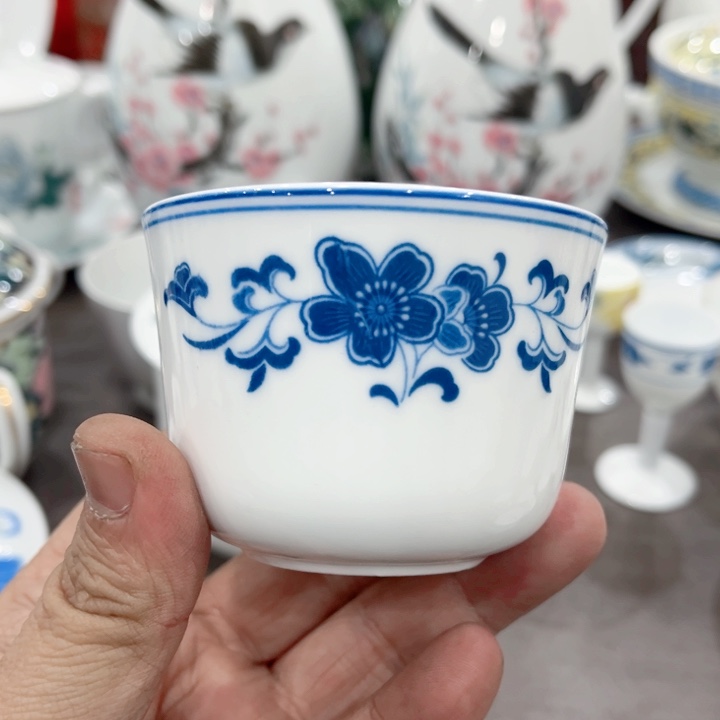 壶釉下五彩的瓷器和瓷器