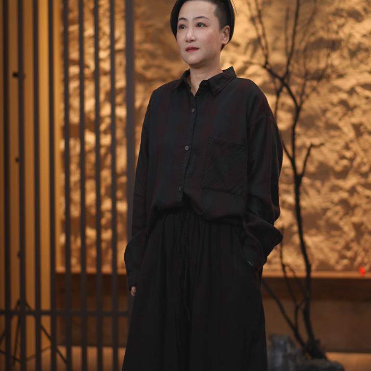 【蓉哥出品】早春色织格纹衬衫E74