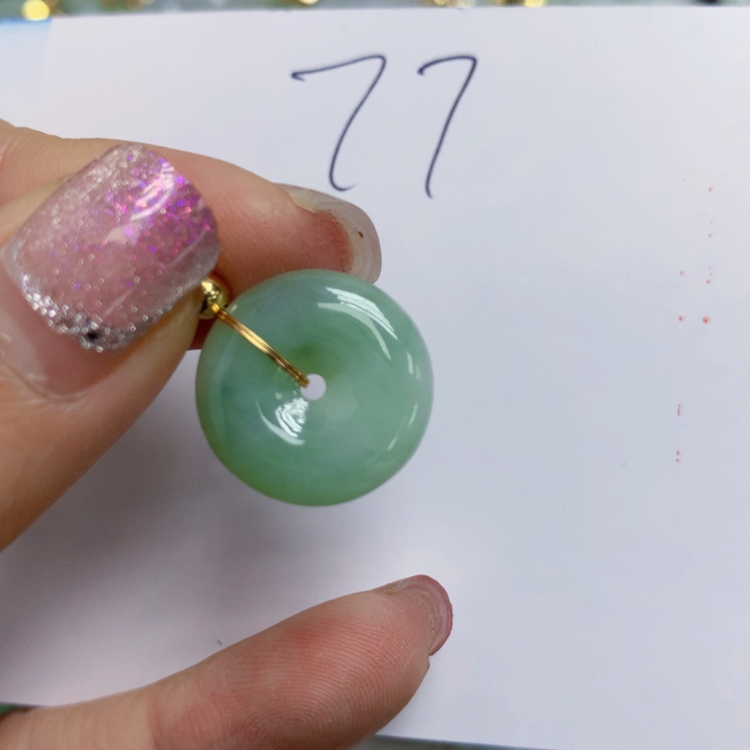 【闪购商品】翡翠颈饰合金天然翡翠A货