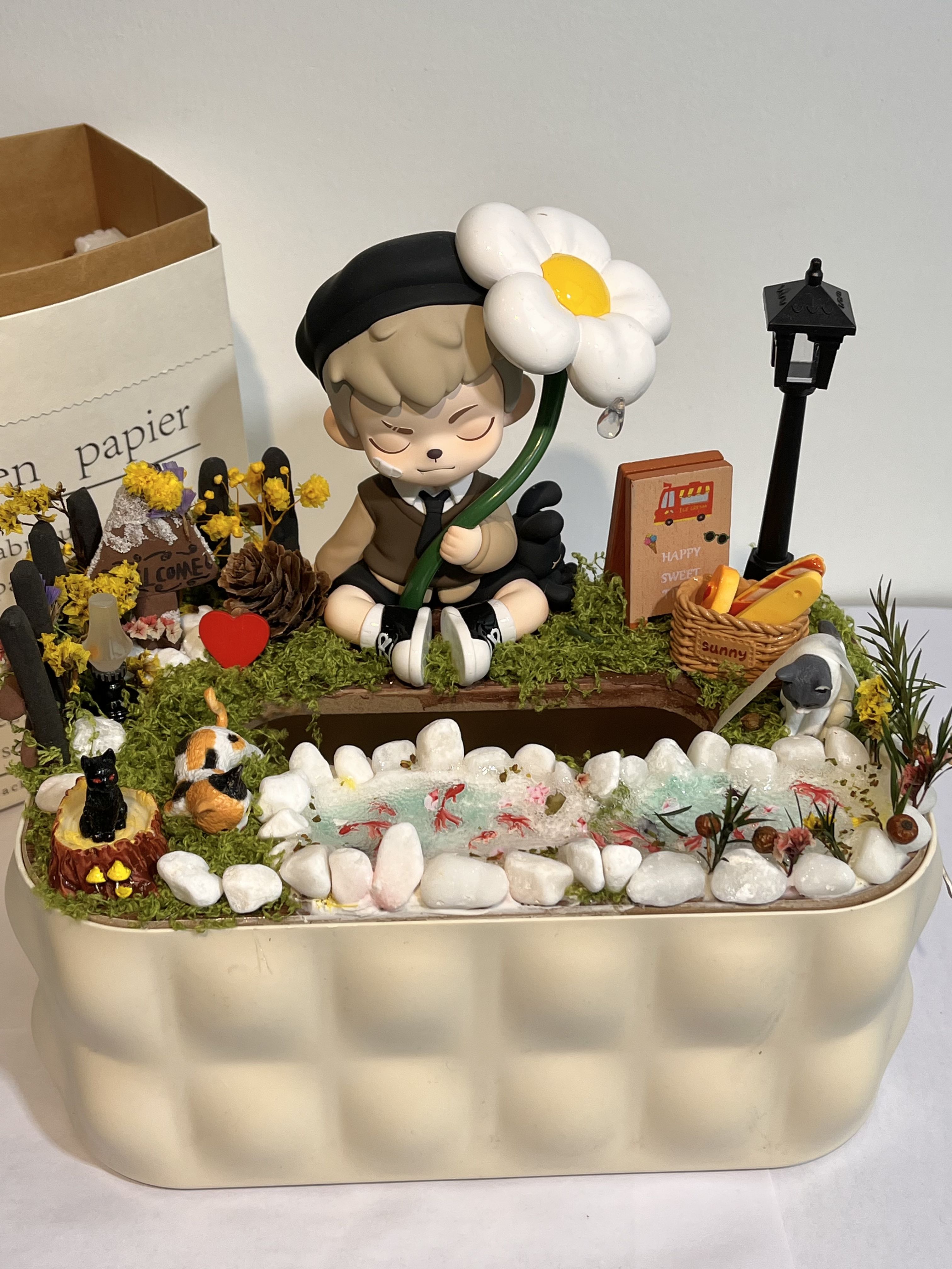 【奶油胶摆件】创意奶油胶diy摆件 纸巾盒 停车牌