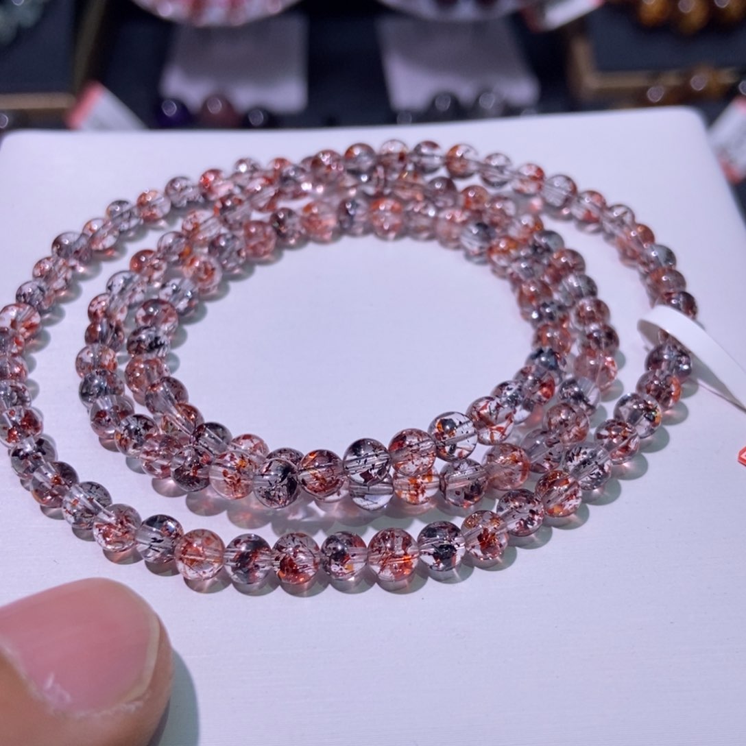 水晶手串未镶嵌毒液金草莓