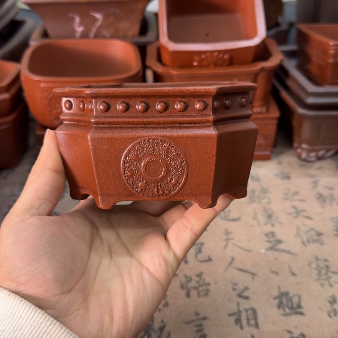 紫砂花盆宜兴紫砂正品10.5x6