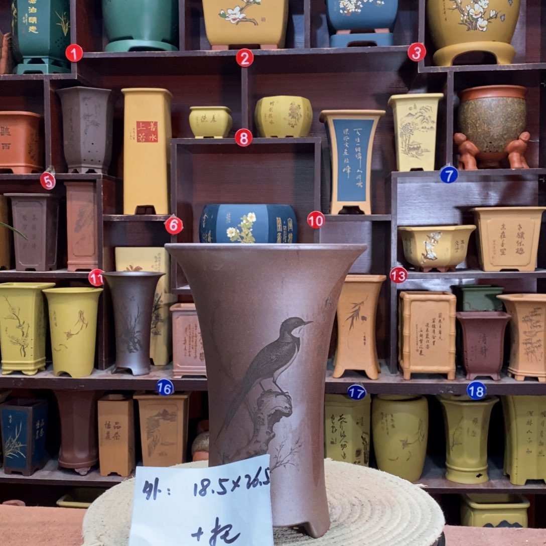 紫砂花盆紫砂花盆