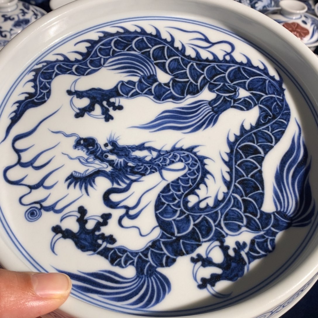 缸景德镇手工手绘壶承