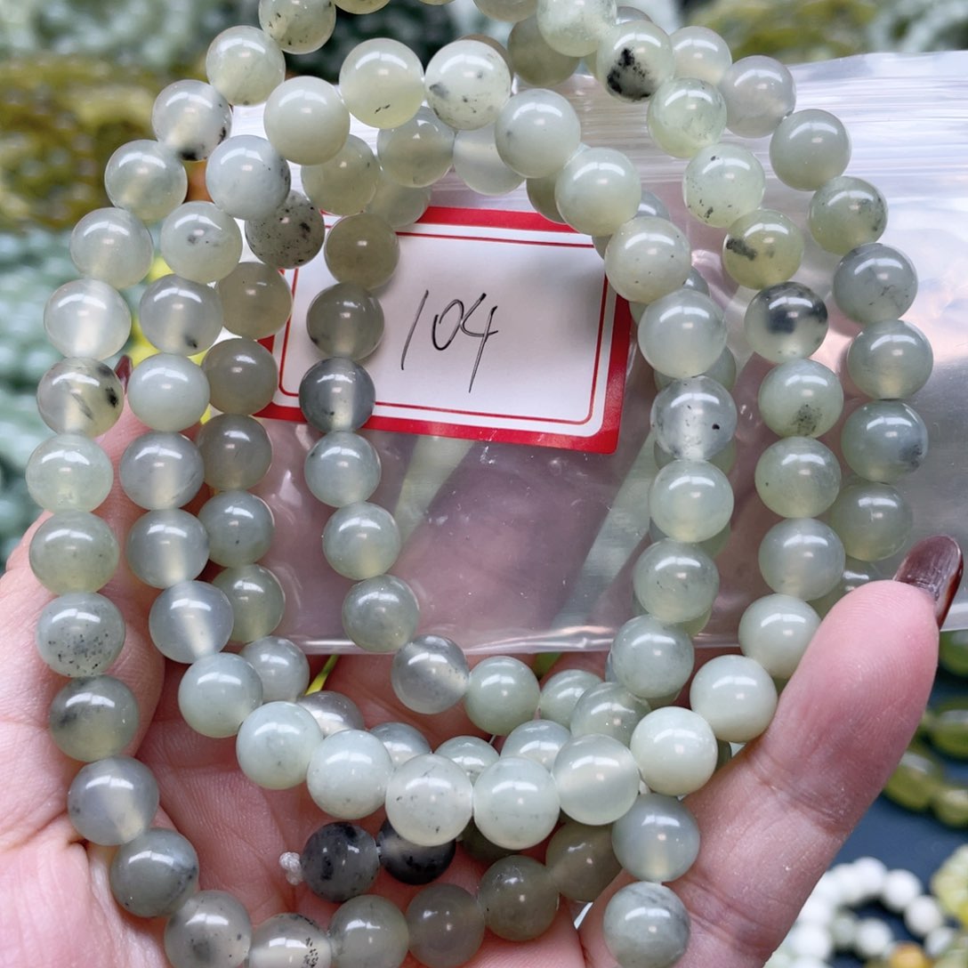 未镶嵌蛇纹石玉手串