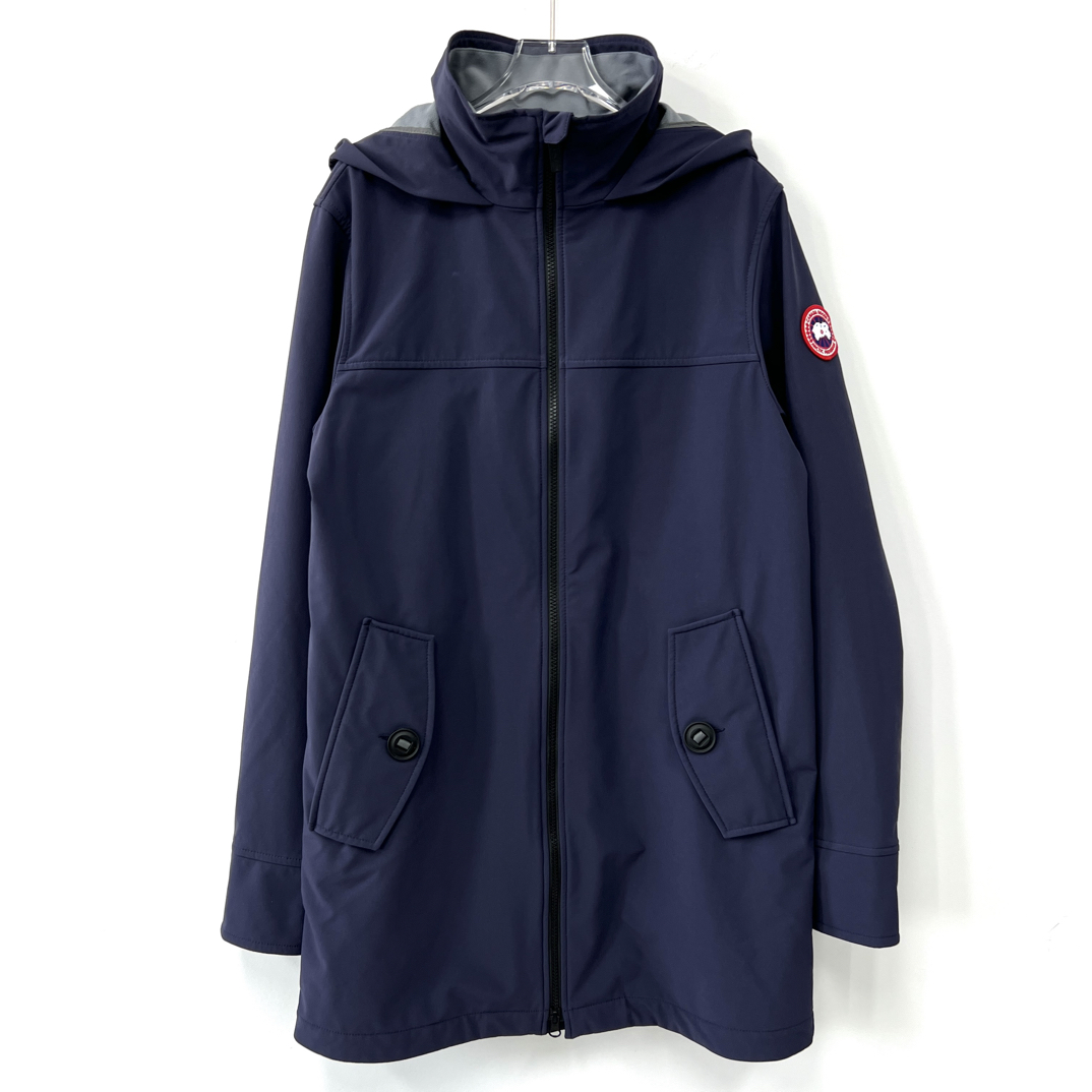 99新 CANADA GOOSE 蓝色连帽加绒冲锋衣夹克外套 S码/2870/      
