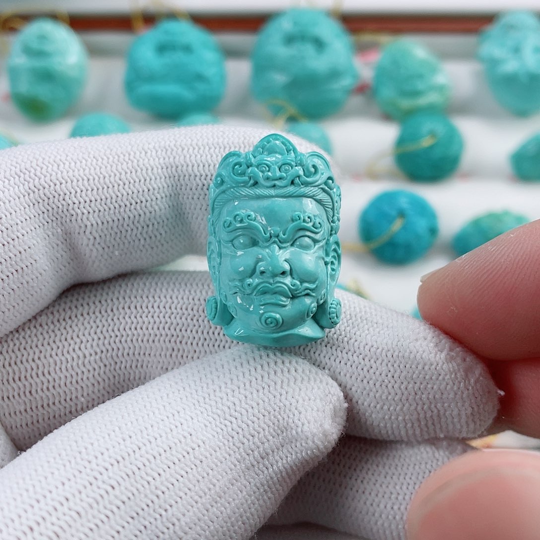 绿松石车挂未镶嵌