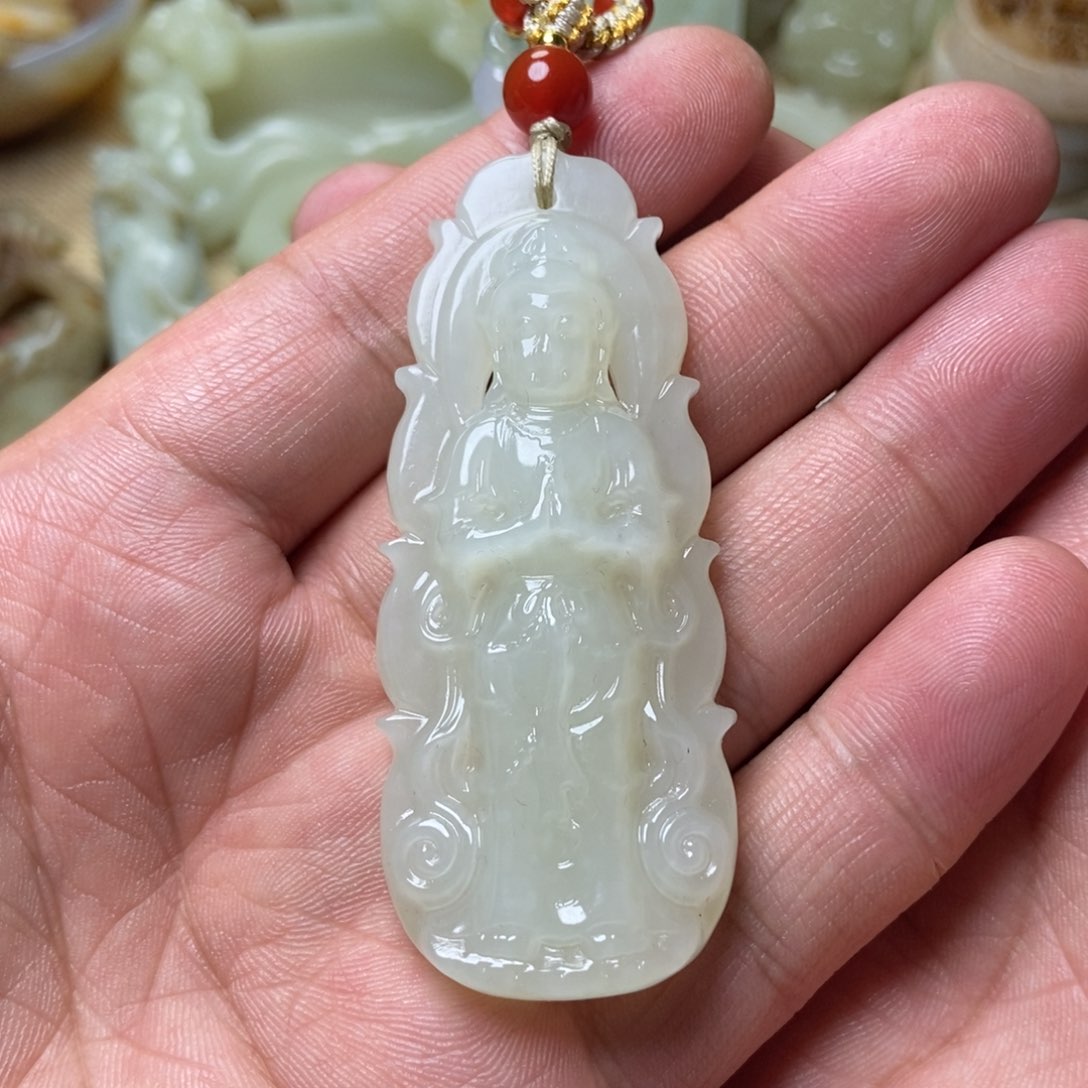 和田玉未镶嵌挂件