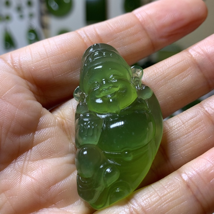 岫玉颈饰未镶嵌吊坠