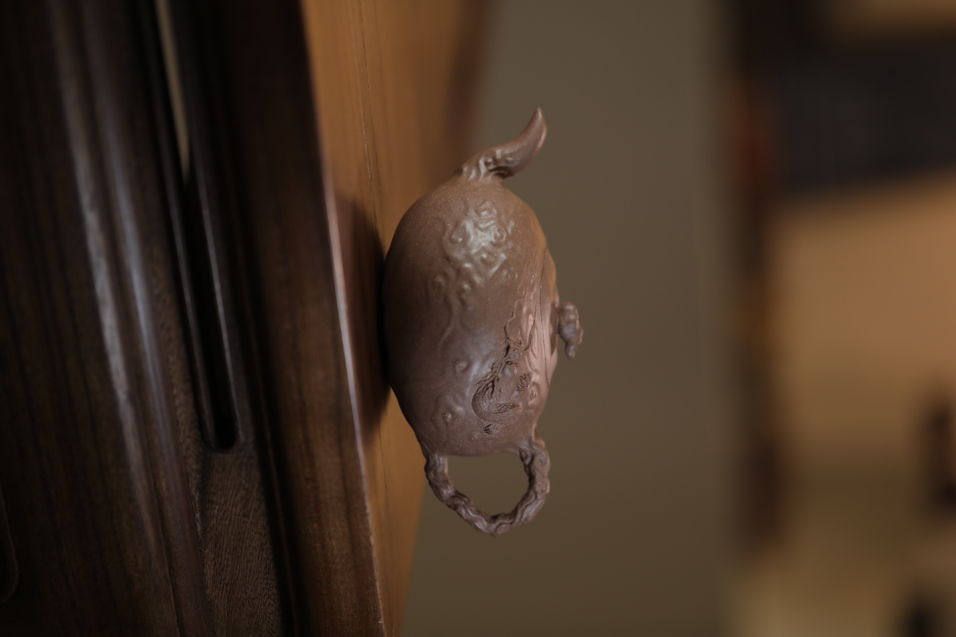 厉振宇原创新作《鱼化龙》老段泥275cc全手工制作宜兴紫砂