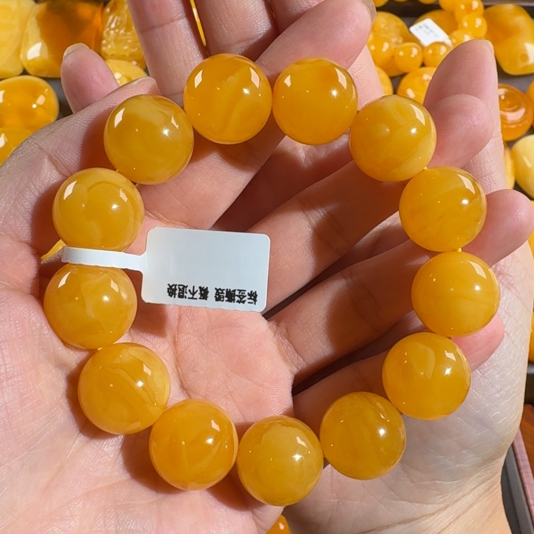 蜜蜡毛衣链未镶嵌