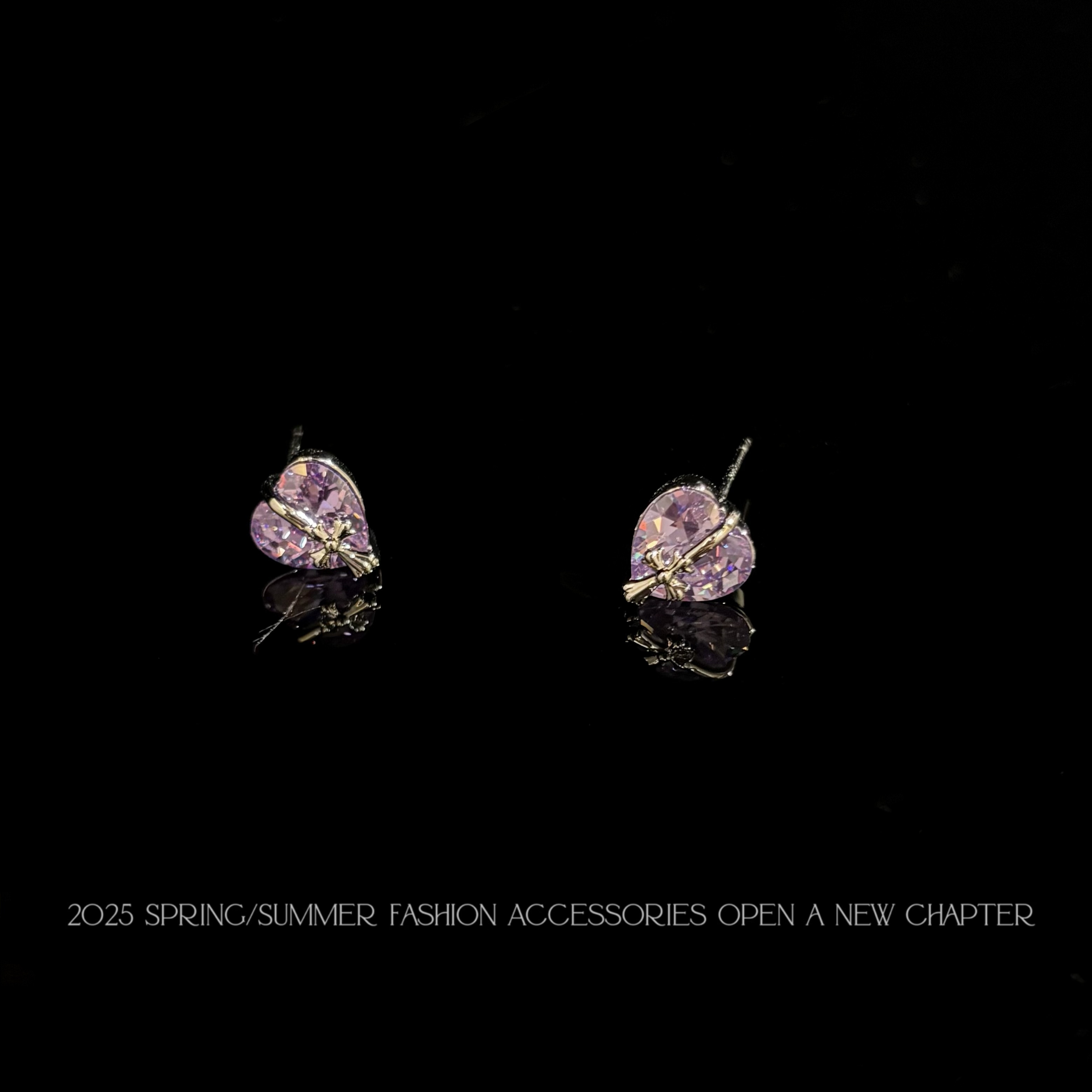 铜合金耳饰 镀K金 2025款C9954【叛逆甜心】BOBAOLI 耳钉