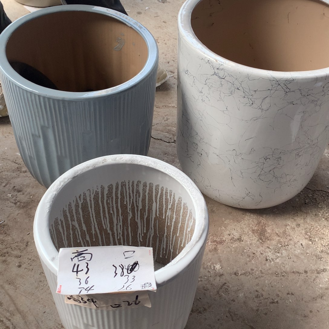 瑕疵高温陶瓷花盆