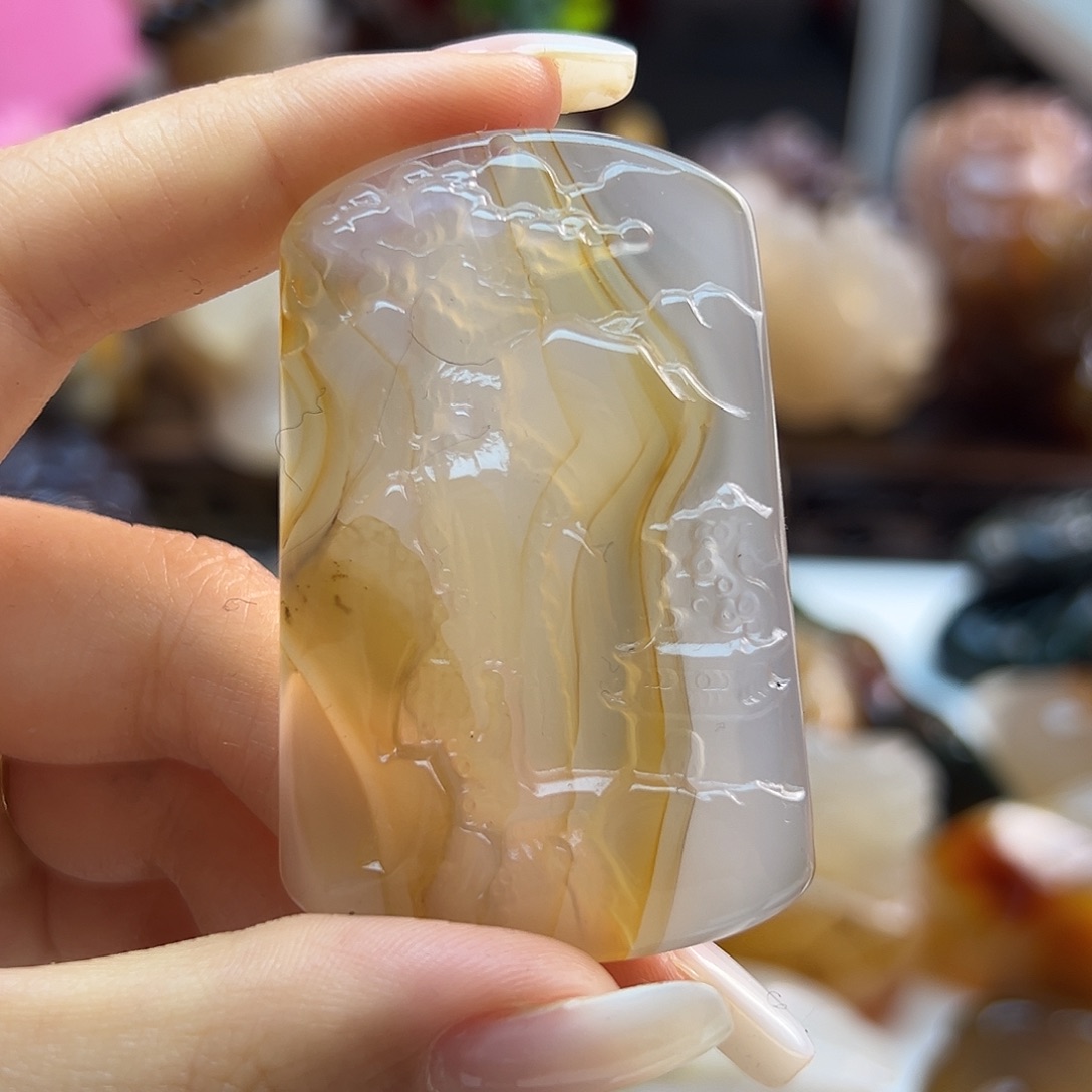 玛瑙/玉髓未镶嵌颈饰