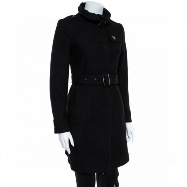 妃鱼/博柏利/丝缎、羊毛、亮片/大衣/95新/M2/5