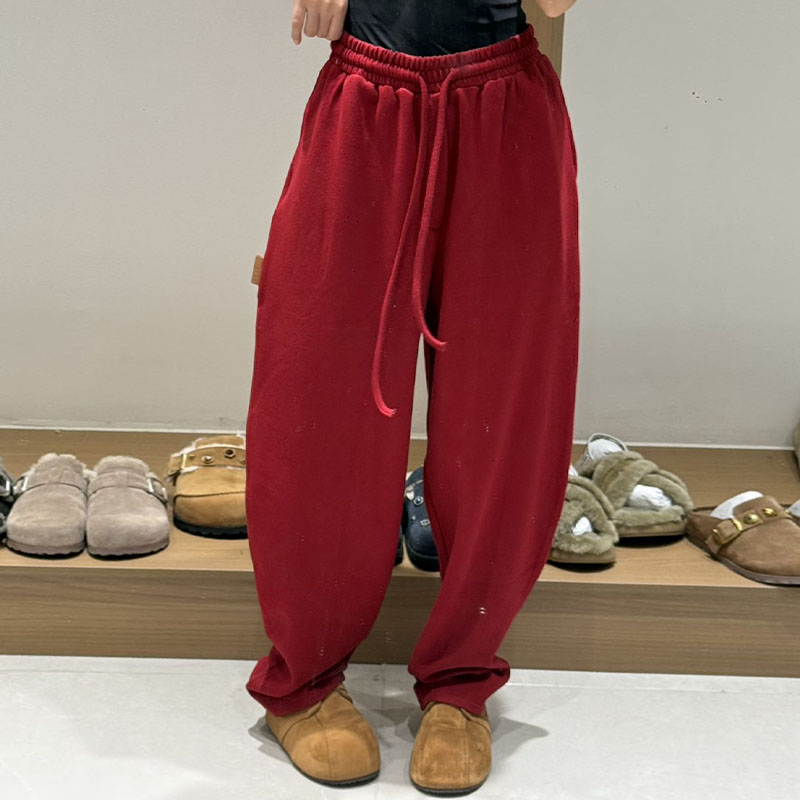 【现货】CHEERi UPi2026早春新款双面收脚时尚纯色卫裤