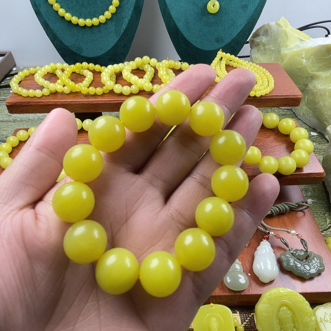 新疆若羌黄口16手串