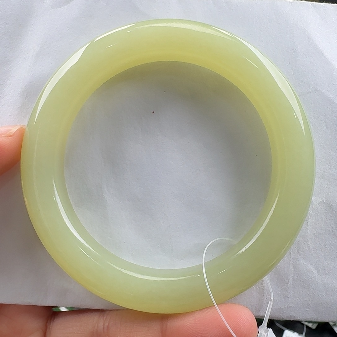 和田玉手镯未镶嵌57