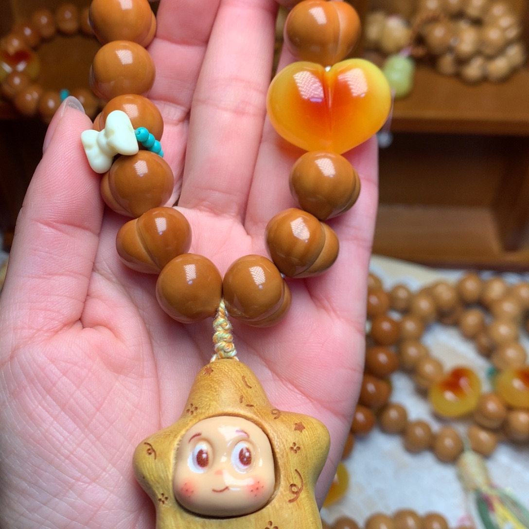 猴头核桃把件16玻璃底定制