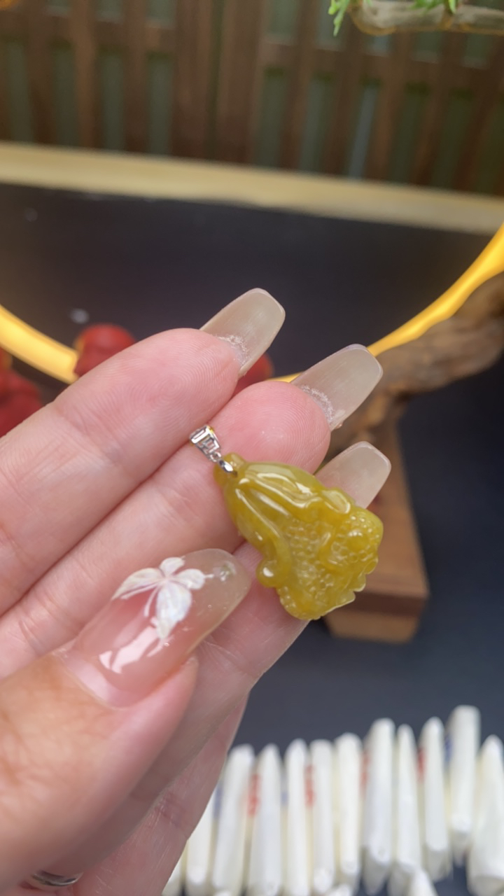 天然a货翡翠18k白菜770