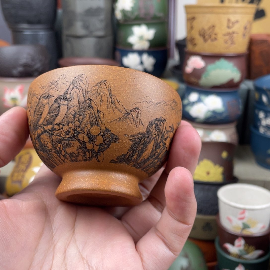 紫砂茶杯紫砂茶杯