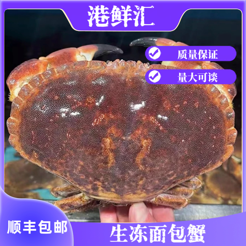 生冻面包蟹带膏新鲜速冻英国进口海产品大螃蟹顺丰冷链包邮到家