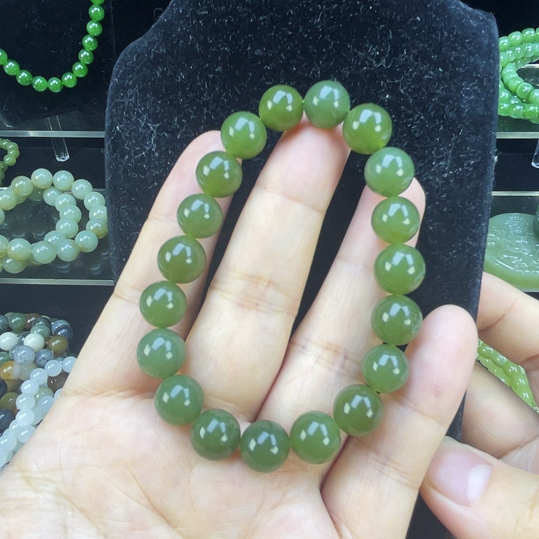 和田玉未镶嵌手链