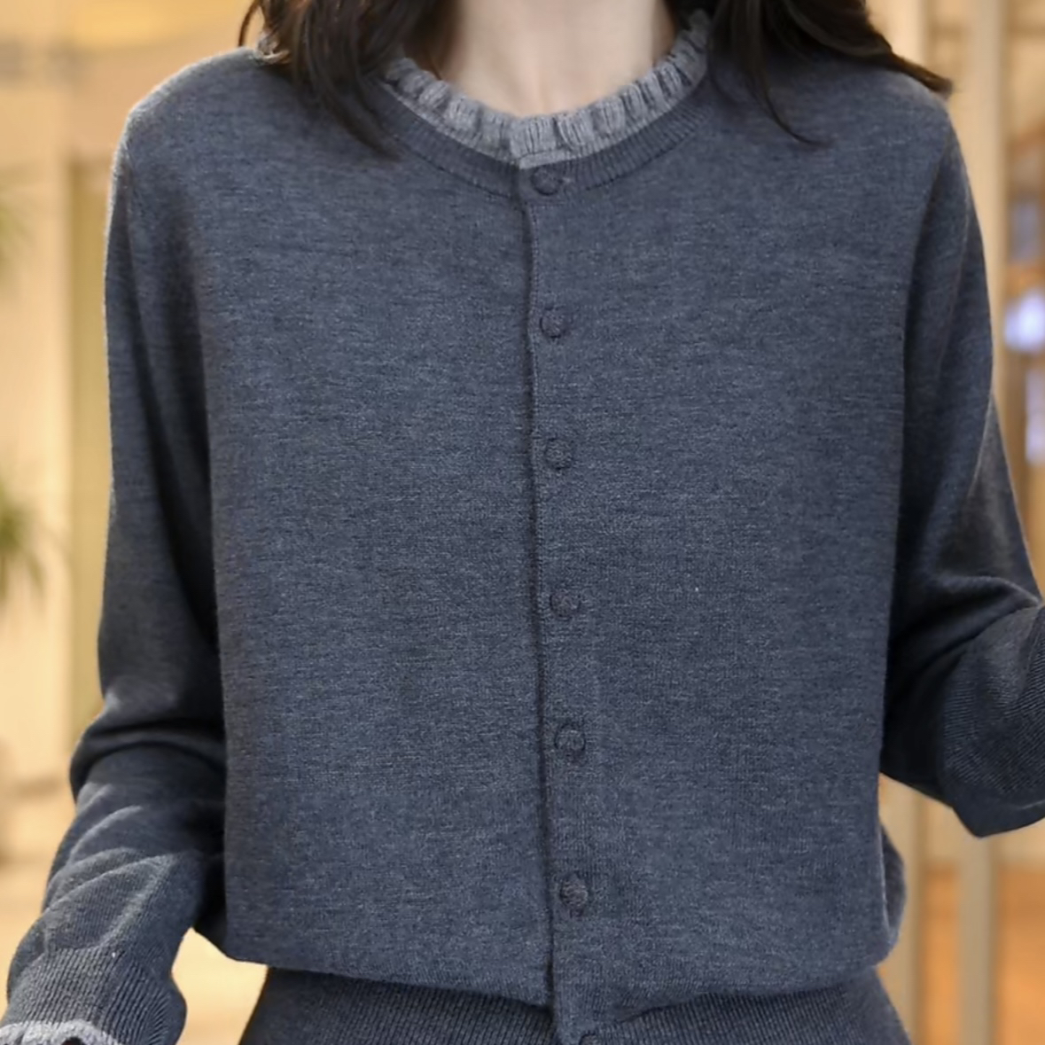 2025秋冬保暖针织毛衫长袖极简风毛衣时尚百搭气质显瘦上衣女606