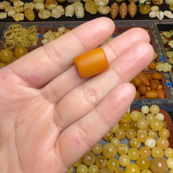 蜜蜡未镶嵌珠宝奇石老蜡马蹄珠