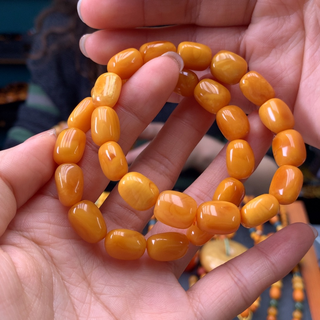 蜜蜡未镶嵌手串多样性发一