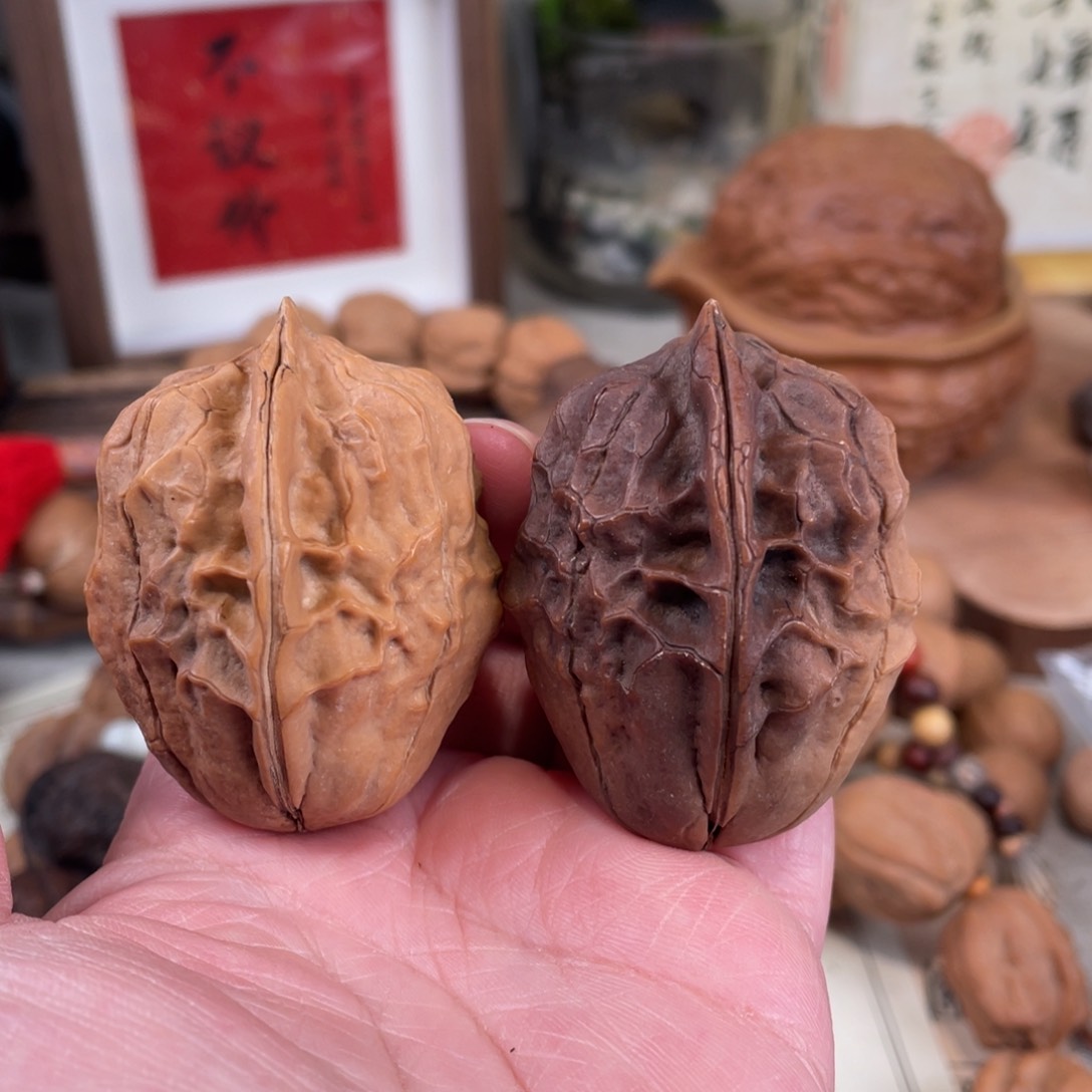 文玩核桃把件福利大白菜39尺（磕尖）