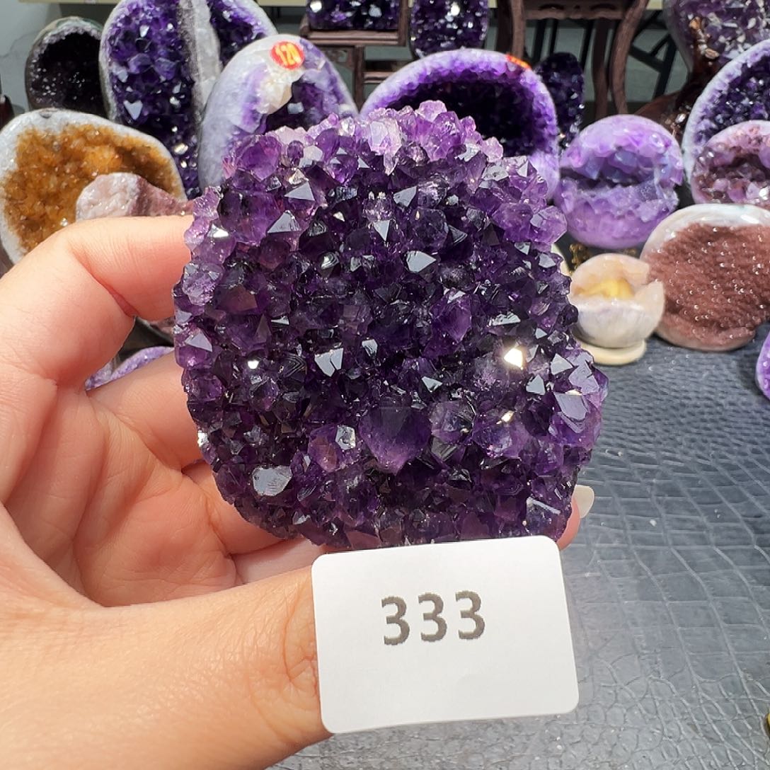 珠宝半成品紫晶未镶嵌