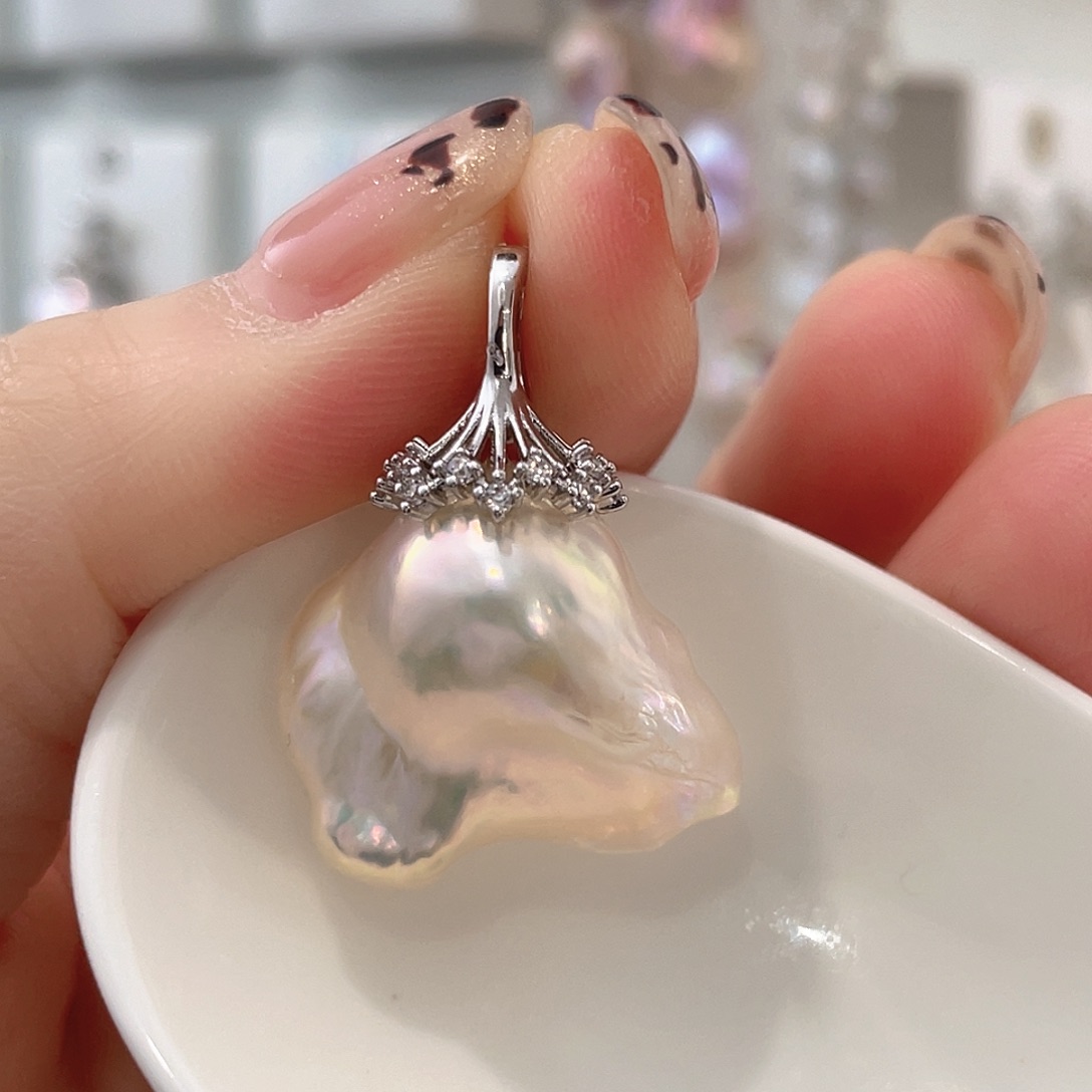 未镶嵌颈饰淡水珍珠