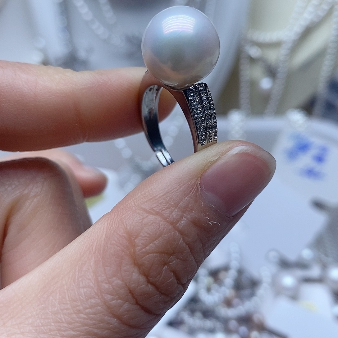 未镶嵌戒指淡水珍珠