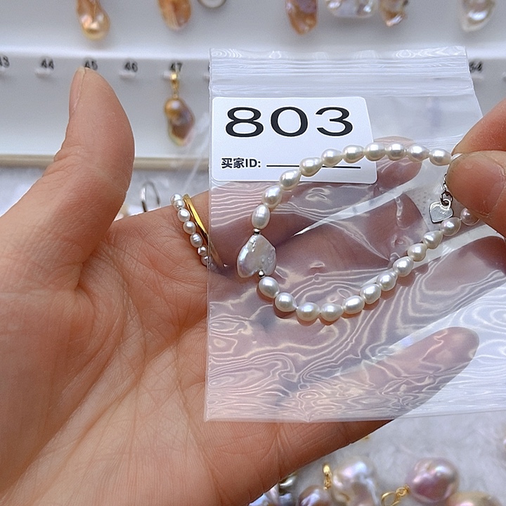 淡水珍珠颈饰银S925镶嵌