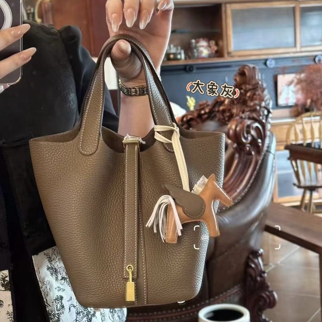 【YOUTH FILM】任何穿搭拿~菜篮子包956（金银扣随机发）