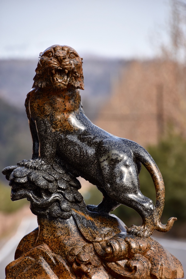 太行山金钱石金虎献瑞