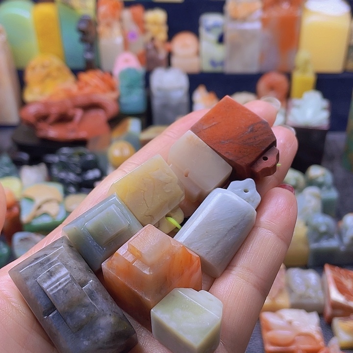 昌化石印石如意一把