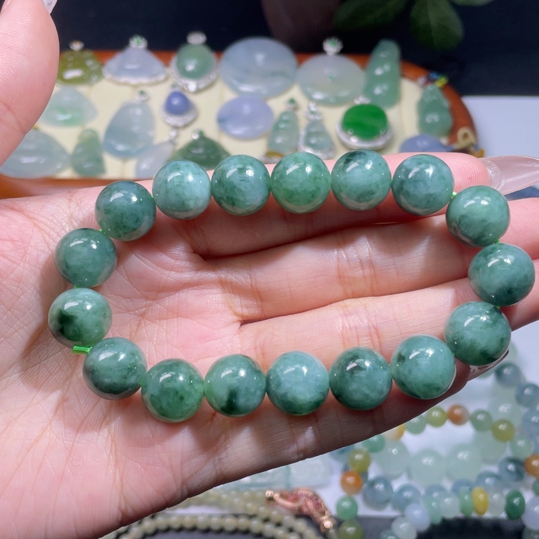 翡翠手链未镶嵌手串