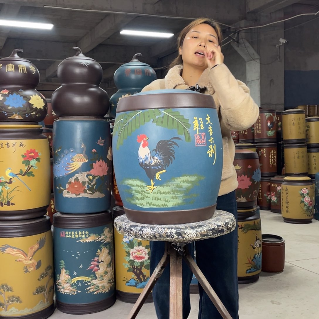 宜兴原矿紫砂茶叶罐