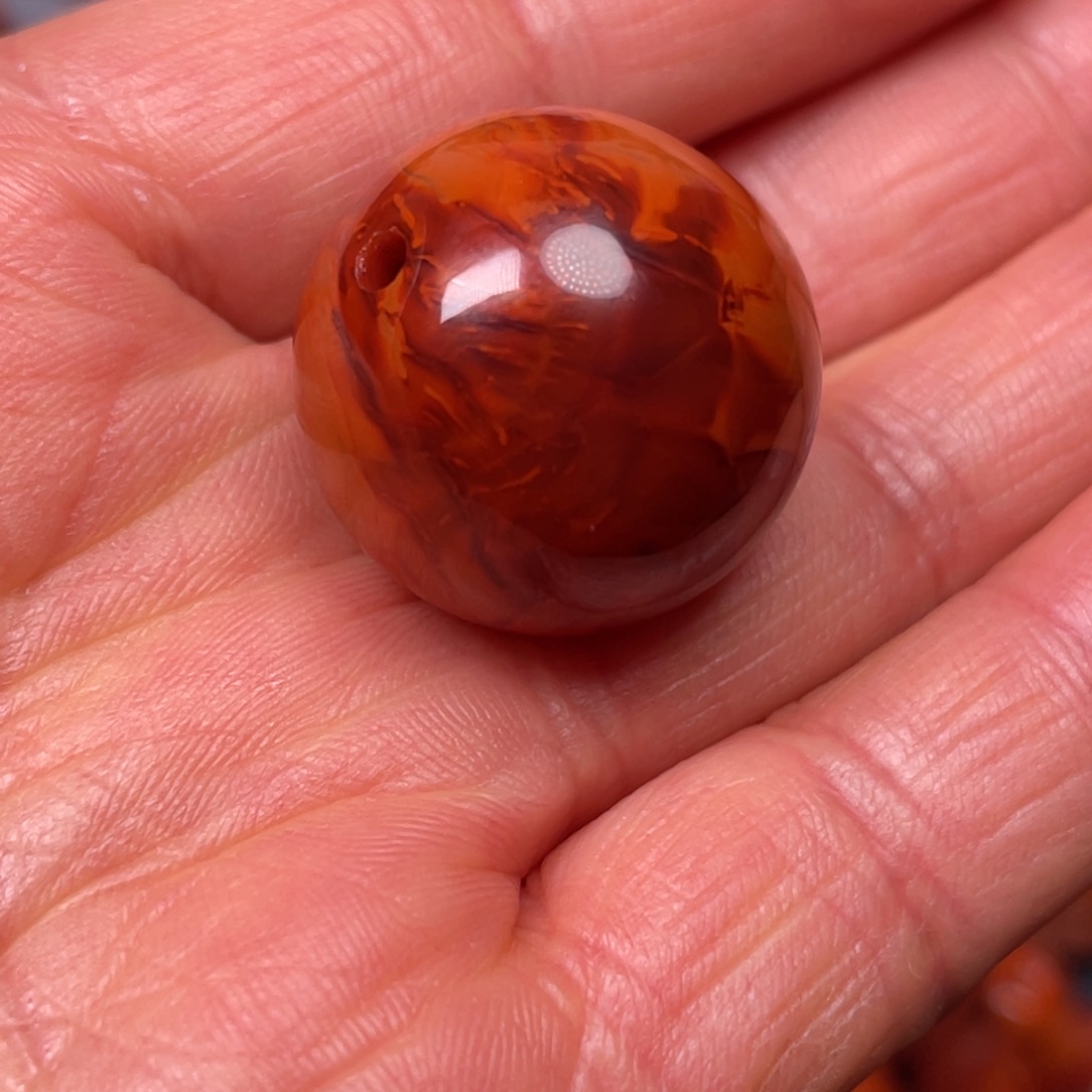 南红玛瑙合金22.4mm，有点小