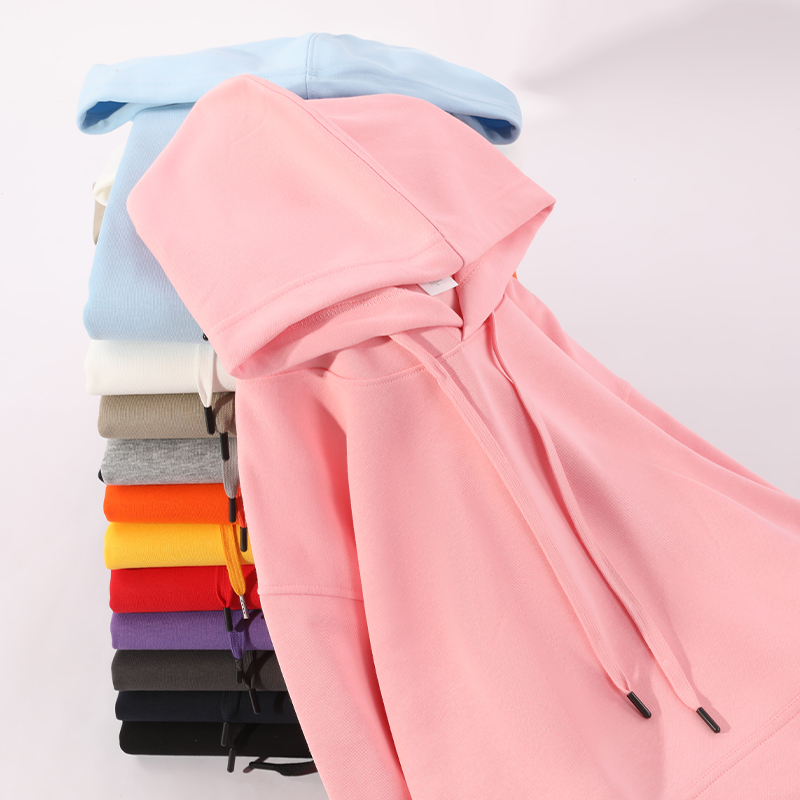 连帽款纯棉帽衫卫衣男女套头秋冬季休闲韩版宽松保暖秋冬纯色春秋