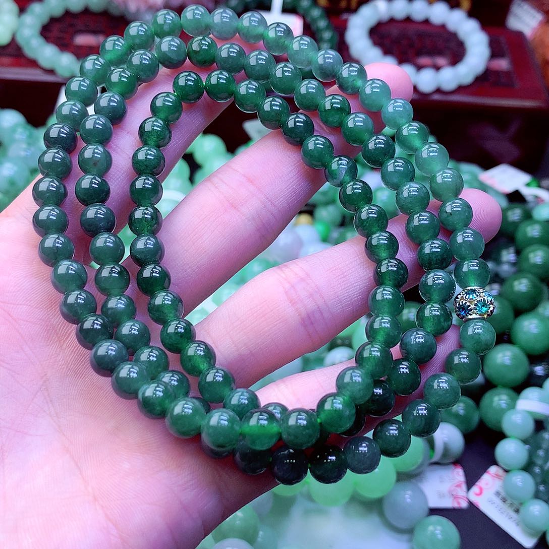 翡翠未镶嵌毛衣链