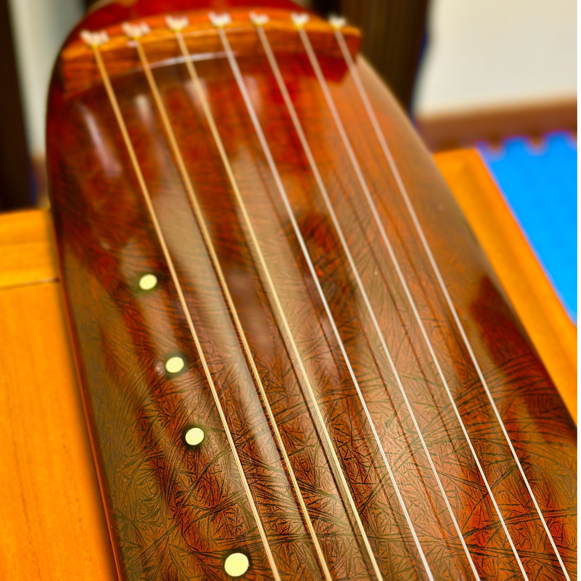 半生漆入门演奏古琴中国古琴中国厂家直销手绘描金印染工艺