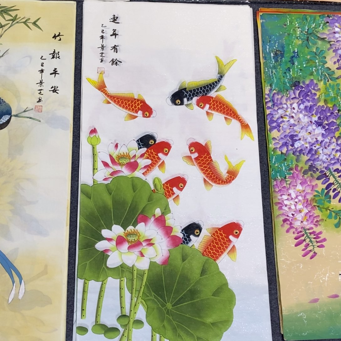 国画尺寸100✖️50三尺工笔手绘画