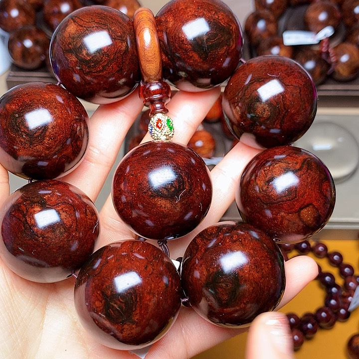 花梨木类手串/手链黄花梨风化料老挝花梨土埋料3.5