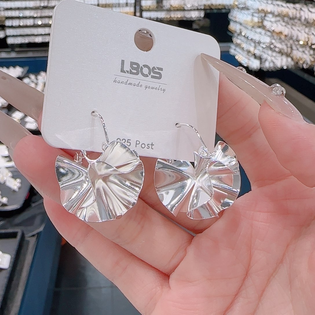 铜合金925银锆石耳圈