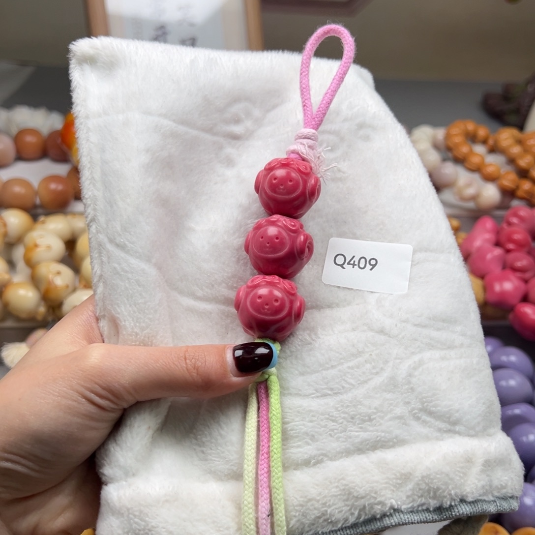 吊坠菩提根/象牙果通货q409牙果小羊挂件一串22m