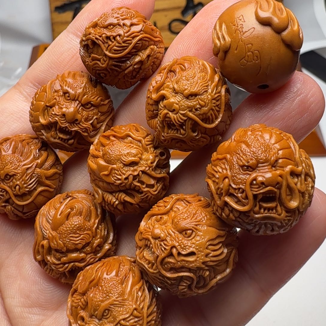 橄榄核手串/手链九龙戏珠，翟娟老师